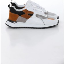 Faruk Balkanas Monte Model Eva Taban Kombinasyonlu Deri Sneaker Ayakkabı