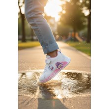 Enoch Labubu Karakter Baskılı Kız Çocuk Spor Ayakkabı Cırtlı