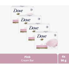 Dove 90 gr x 4 Adet Pink Cream Bar Yüz ve Vücut İçin Dermatolog Önerili Nemlendirici