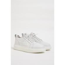 Faruk Balkanas Nikolas Model Ithal Taban Hakiki Deri Sneaker Ayakkabı