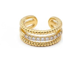 Lovira Üç Sıralı Earcuff