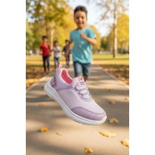 Enoch North Blue Yazılı Çocuk Spor Ayakkabı Esnek Bağcıklı