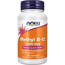 Now Foods Methyl B-12 (Methylcobalamin) 1,000 Mcg, Nervous System Health, 250 Lozenges
