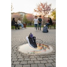 Enoch North Blue Yazılı Çocuk Spor Ayakkabı Esnek Bağcıklı