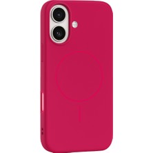 Paladyum Case iPhone 17 Uyumlu Premium Magsafe Içi Kadife Silikon Pembe Jully Kılıf