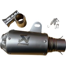 MOTORKİT MK Performanslı Akrapoviç Akrep Tüp Gri Egzoz Susturuculu - Motorkit Mk