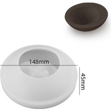 Hobiflex Silikon Kalıp Taş Tozu Ithal Muhtelif Küçük Boy Dekoratif Kase Meyvelik Kalıbı Epoksi HB225-0136