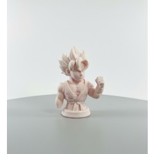 Goku Büst Figürü 10X7 cm - 3D Baskı Anime Koleksiyon Figürü