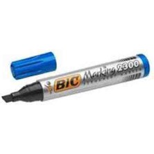 Big Bic permanent Marker 2300 Kalem Kesik Uç Mavi Tahta Kalemi