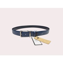İstanbul Belt Çift Taraflı Desenli Erkek Kemer – 3.5 cm – Döner Tokalı – Siyah Arka Yüz – Renk & Boy Seçenekleri