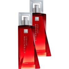 Avon Attraction Instinct Erkek Parfüm Edt 75 Ml. Ikili Paket