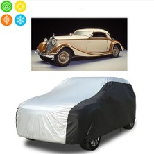 AUTOES Mercedes-Benz W29 Cabriolet C Model Branda Araba Brandası Oto Branda Gri-Siyah
