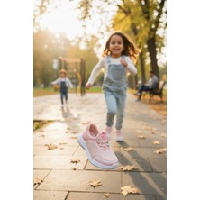 Enoch North Blue Yazılı Çocuk Spor Ayakkabı Esnek Bağcıklı