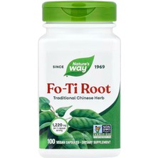 Nature’s Way Way Fo-Ti Root, Traditional Chinese Herb, 1,220 Mg Per Serving, 100 Vegan Capsules