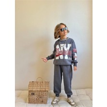 Yiğit Butik Yazı Baskılı Erkek Çocuk Takım