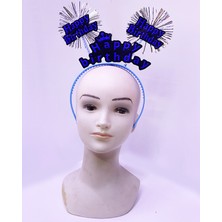 Subutu Happy Birthday Yazılı Püsküllü Neon Renk Doğum Günü Tacı 22X19 cm