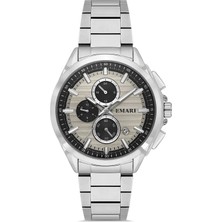 DEMARİ Demari Erkek Kol Saati Quartz Mekanizma Multifunction Çelik Kordon Şampanya Kadran – DM-00118G-A9