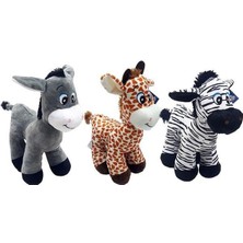 Subutu - Peluş Hayvanlar 30 cm Eşek Zebra Zürafa