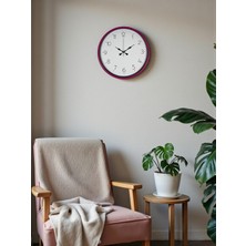 Akıllı Durak 36 cm Pembe Standart Duvar Saati