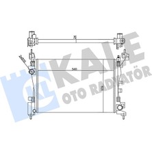Kale Xmpdby Radyatör Peugeot Bipper-Citroen Nemo-Fiat Fiorino 1.4 08 mt 24MM Al/mknk 540X378X24