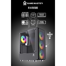 GM Game Master R14 Rx 580 8gb R5 5600 Atx Hazır Gaming Pc 16GB Ram 512GB M2 SSD Siyah Oyuncu Kasa