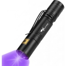 Valkyrie 365NM Uv El Feneri Profesyonel Güçlü Işık Evcil Hayvan Idrar Tespiti, Para Kontrol, Akrep  Mini Uv Fener