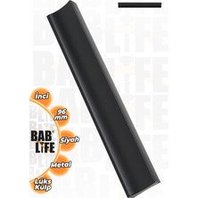 Bablife Inci Alüminyum 96MM Mat Siyah Lüks Çekmece Dolap Mobilya Vestiyer Kulpları