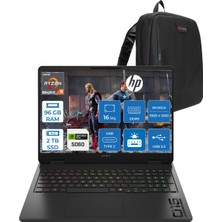 Hp Omen Gaming Laptop 16-AP0029NT Amd Ryzen™ 9 8940HX 96GB Ddr5 2tb SSD 16" Inch 8GB/RTX5060 2k (1920 x 1200),144 Hz, Ips, 300NIT Freedos Gaming Bilgisayar C3YN8EAF34+ZETTAÇANTA