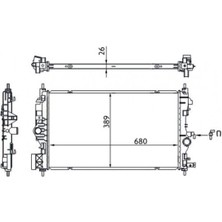 Mahle Xmpdby Su Radyatörü Astra J 10 15 Zafira C 12 19 1.6-1.7-2.0 Cdti Dth-Dtl-Dtj