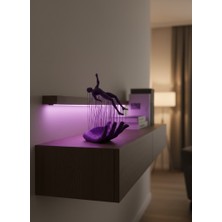 Adat Mor El Insan Figürü Dekoratif Biblo Minimal Modern Salon Raf ve Masa Üstü Aksesuar