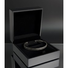 x Desenli Gümüş Erkek Bilezik