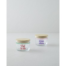 English Home Piatto Cest Cam 2'li Baharatlik 220 ml - 220 ml Pembe - Lila