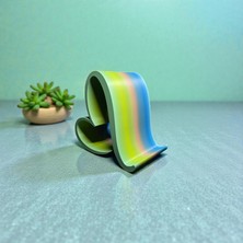 Ddm Global Gökkuşağı Renkli Kalp Telefon Tutacağı – 12X12X7,5 cm