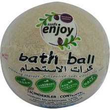 Subutu Lavantalı El Yapımı Banyo Küvet Topu Sabunu Mor 90-120 gr