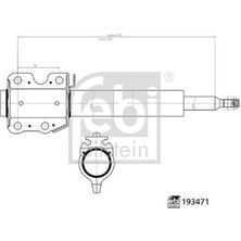 Febi Febı 193471 Amortısor On Gazlı Mercedes Sprınter B901>B904 . Vw Lt 28-35-46 A9043201930-2D0413029A