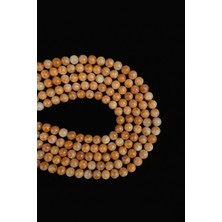 Dünya Doğal Taş 8 mm Turuncu Kalsit Taşı Dizi