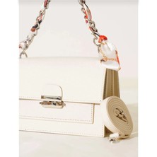 Farbag Sert Kabuk Fularlı Kadın El ve Omuz Çantası