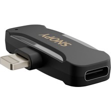 Snopy SN-MW80 Siyah 2 Mikrofonlu Kablosuz Lightning Yaka Mikrofonu         