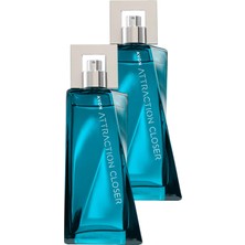 Avon Attraction Closer Erkek Parfüm Edt 75 Ml. Ikili Paket