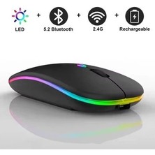 Raynox RX-M208 Kablosuz Bluetooth ve USB Mouse - Siyah