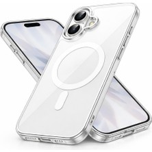 Bzontech iPhone 17 Uyumlu Yumuşak Magsafe Kablosuz Şarj Destekli Şeffaf Kılıf Kamera Için Yükseltilmiş Çerçeve
