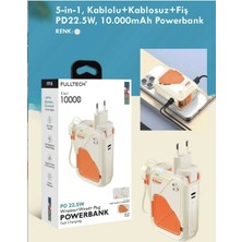 Azurtech I Kablolu Kablosuz Magsefe Şarj Avrupa Fiş Dönüştürücü Hızlı Şarj 10.000 Mah