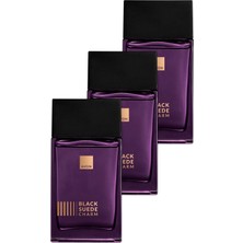 Avon Black Suede Charm Erkek Parfüm Edt 100 Ml. Üçlü Paket