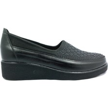 Christina 607, Siyah 36 42 Büyük Numara Ortapedi Anne Ayakkabısı