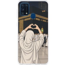 TechTree Samsung Galaxy M31 Uyumlu Kabe Aşkı Baskılı Silikon Kılıf