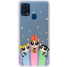 TechTree Samsung Galaxy M31 Uyumlu Powerpuff Girls Tasarımlı Baskılı Silikon Kılıf