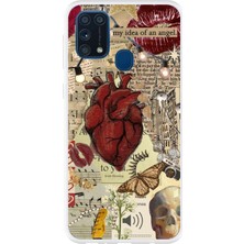 TechTree Samsung Galaxy M31 Uyumlu Vampire Diaries Vintage Baskılı Silikon Kılıf