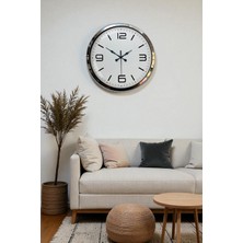 Çetiner Group Prestij Krom Metal 40 cm Duvar Saati