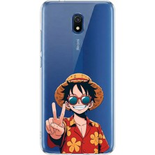 TechTree Redmi 8A Uyumlu Monkey D. Luffy Tasarımlı Baskılı Silikon Kılıf