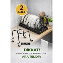 TncPatiShop 2li Ara Tel Yapışkanlı Teleskopik Raylı Mutfak Araçları Düzenleyici Ara Teli